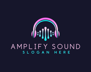 Headphone Audio Sound logo design