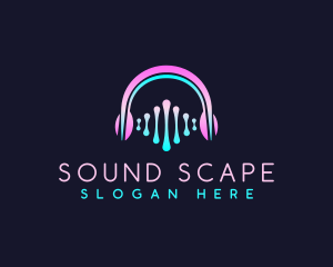 Audiovisual - Headphone Audio Sound logo design