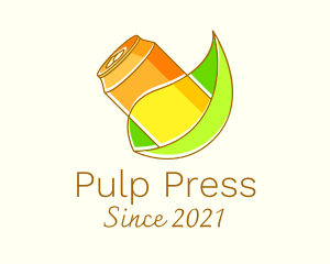 Pulp - Fruit Soda Can logo design