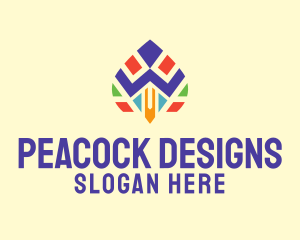 Animal Bird Peacock  logo design