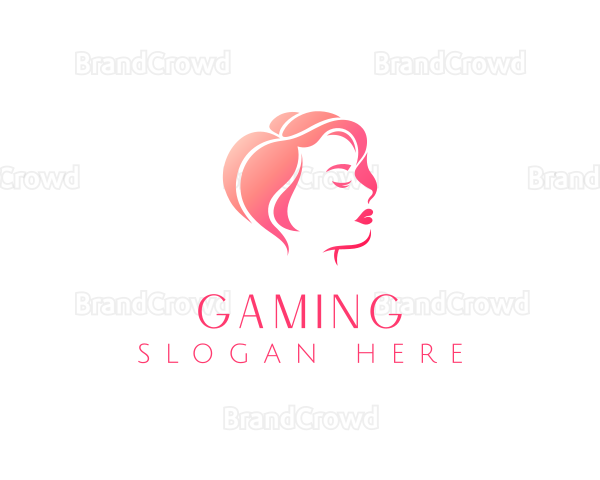 Woman Hair Beauty Logo
