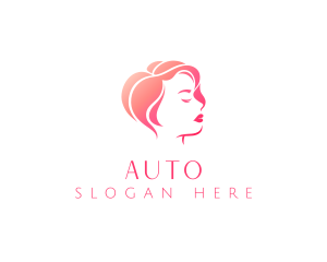 Woman Hair Beauty  Logo