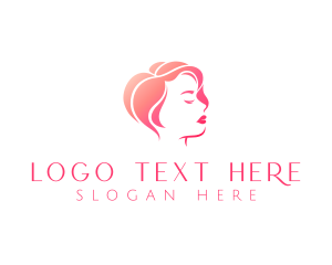 Woman Hair Beauty  Logo