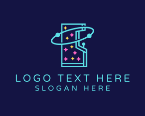 Light Blue - Starry Arcade Machine logo design