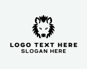Kenya - Hyena Safari Animal logo design