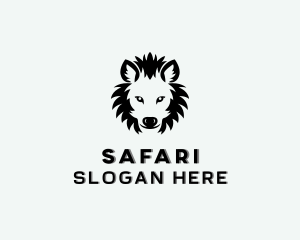 Hyena Safari Animal logo design