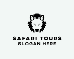 Kenya - Hyena Safari Animal logo design