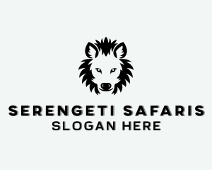 Hyena Safari Animal logo design