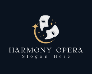 Opera - Phantom Mask Theatre logo design