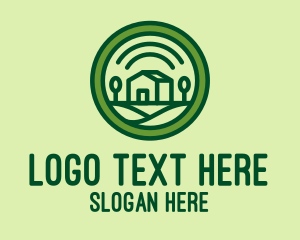 Cabin - Green Country Home logo design