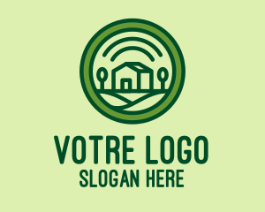 Cabin - Green Country Home logo design