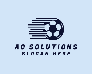 Fast Soccer Ball  logo design