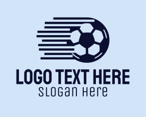 Lines - Fast Soccer Ball logo design