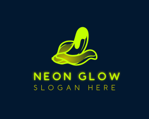 Neon - Neon Drip Banana logo design