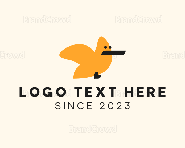 Funny Simple Bird Logo