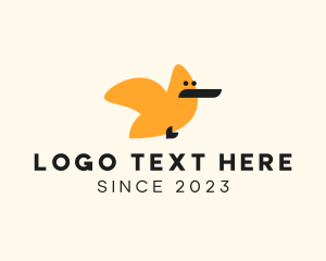 Cartoon - Funny Simple Bird logo design