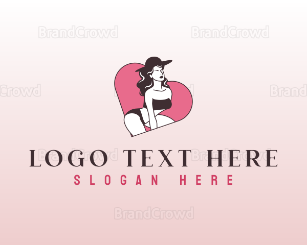 Sexy Bikini Lady Logo