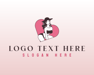 Hat - Sexy Bikini Lady logo design