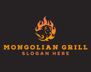 Beef Barbecue Grill logo design