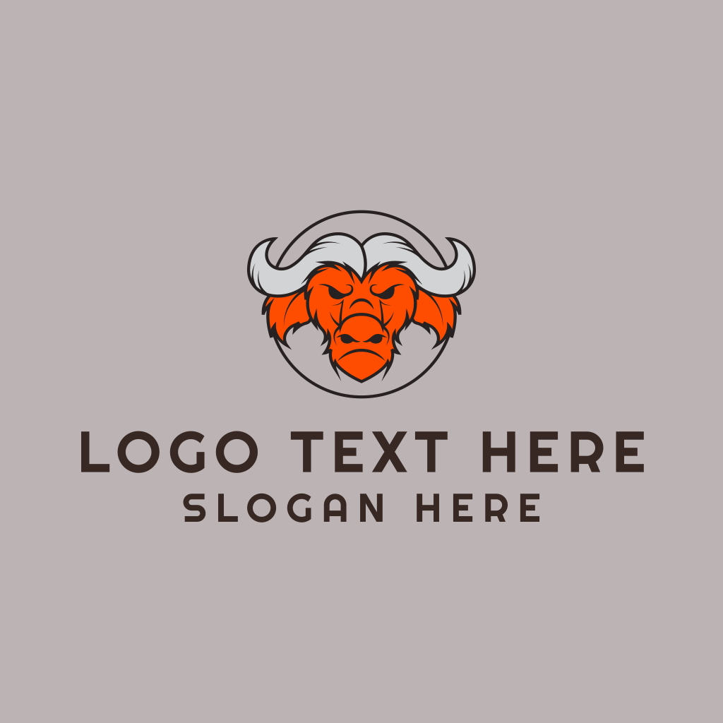 Angry Buffalo Badge Logo | BrandCrowd Logo Maker