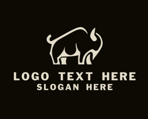 Bison - Bovine Bison Ranch logo design