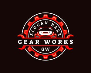 Car Gear Wrench logo design