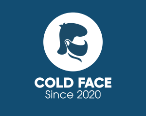 Blue Face Mask logo design