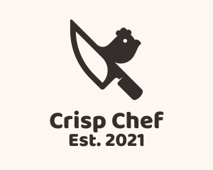 Chicken Knife Chef logo design