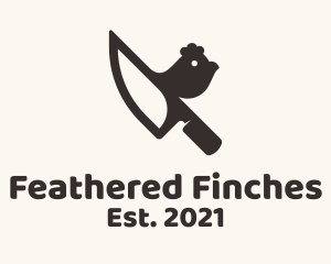 Chicken Knife Chef logo design