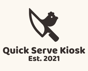 Chicken Knife Chef logo design