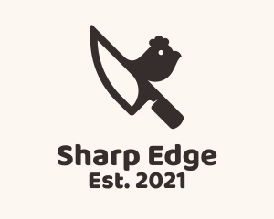 Knife - Chicken Knife Chef logo design