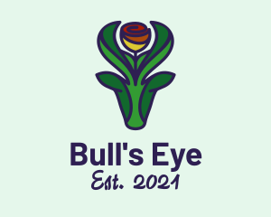 Wild Bull Rose  logo design