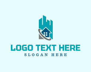 Skyscraper - Urban House Realty logo design