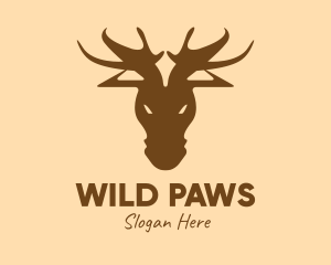 Brown Moose Hunting logo design