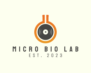 Laboratory Flask Vinyl logo design