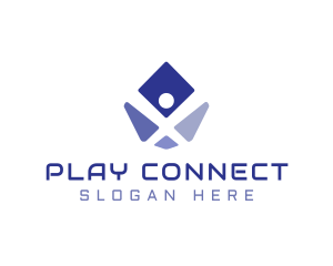 Multiplayer - Cyber Tech Gaming Letter X logo design