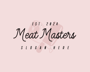 Butcher Meat Knife logo design