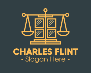 Legal - Golden Law Window logo design
