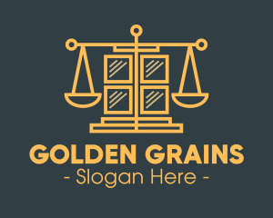 Golden Law Window logo design