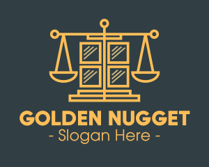 Golden Law Window logo design