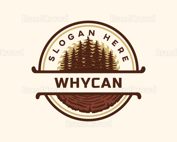 Forest Lumberjack Woodwork Logo