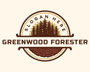 Forest Lumberjack Woodwork logo design