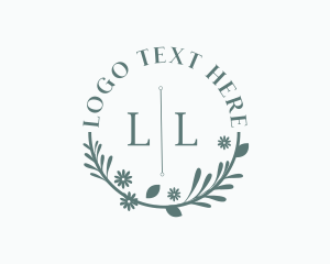 Entertainment - Foliage Wreath Wellness Spa logo design