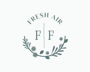 Foliage Wreath Wellness Spa logo design