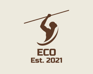 Sporting Event - Brown Javelin Athlete logo design