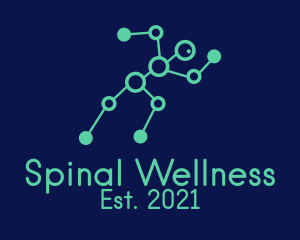 Spinal - Green Outline Physiotherapy logo design