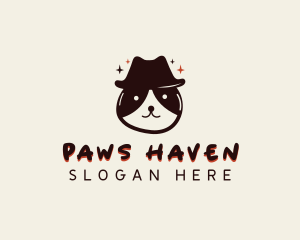 Cat Pet Accessory Hat logo design