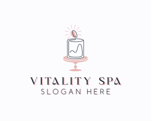 Wellness - Candlelight Wellness Spa logo design