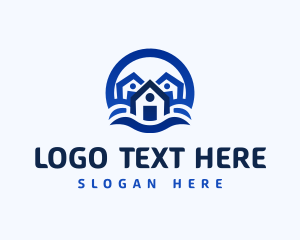 Accomodation - House Subdivision Company logo design