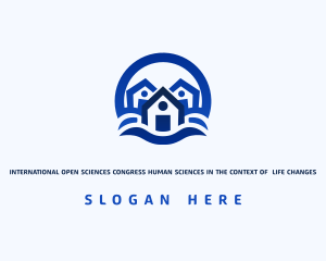 Roof - House Subdivision Company logo design